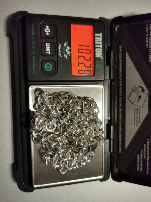 Lant masiv din argint 925 zale rotunde