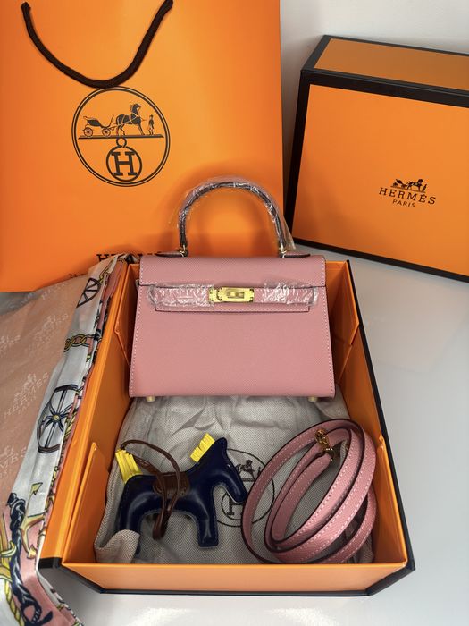 Geanta de lux HERMES Kelly mini 19  cm piele naturala 100% cadou c:43