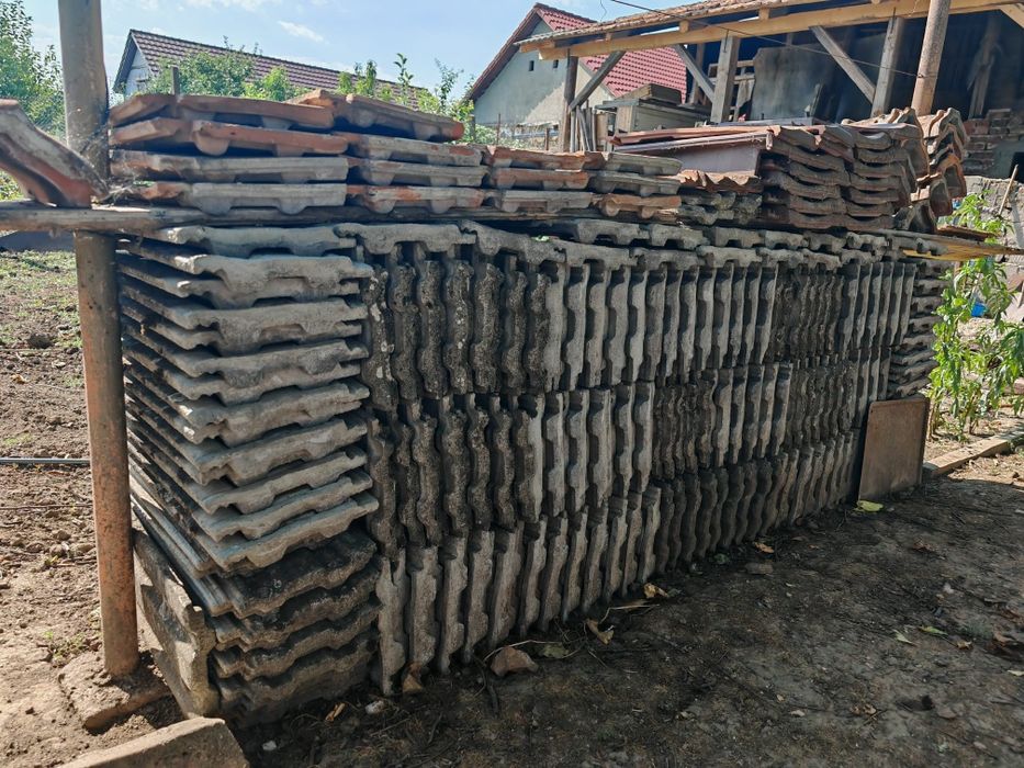 Țiglă din beton, , folosită