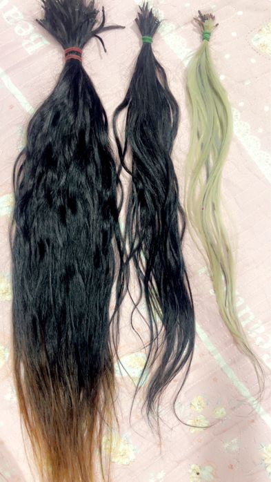 Волосы длинние.Узун сочлар