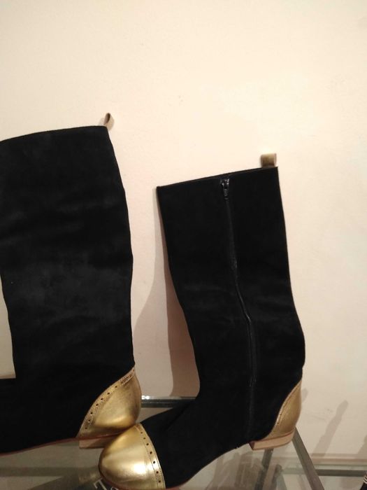 Cizme piele naturala intoarsa