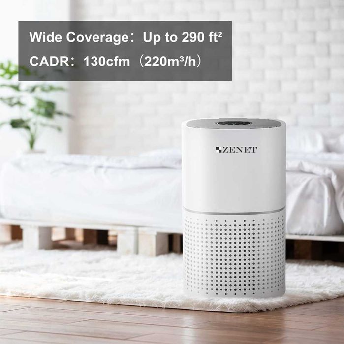ZENET 201 Пречиствател на въздух с HEPA филтър за помещения до 50 м²