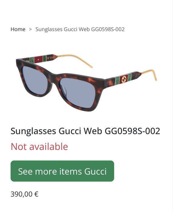 Ochelari Gucci de dama noi originali, model de exceptie