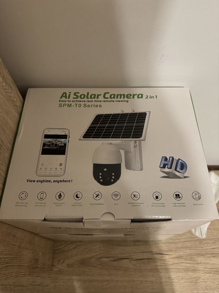 Camera solara full hd wifi 4g noi