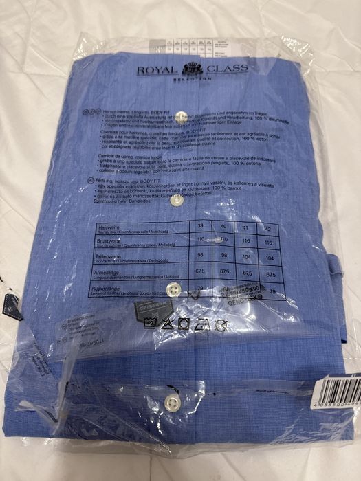 Camasa albastra cu maneca lunga 41/42 . Royal Class