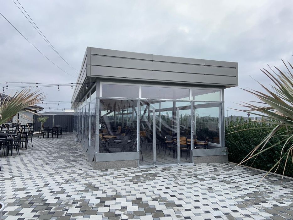 Inchidere terase , foisor , balcon cu Folie Pvc Transparenta 0.8
