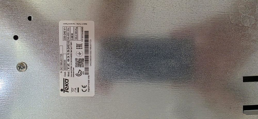 Стъклокерамичен плот за вграждане ТЕКА