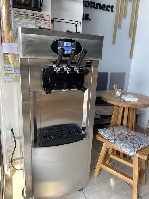 Masina inghetata, 2 arome si mix, pre cooling, inox. Professional