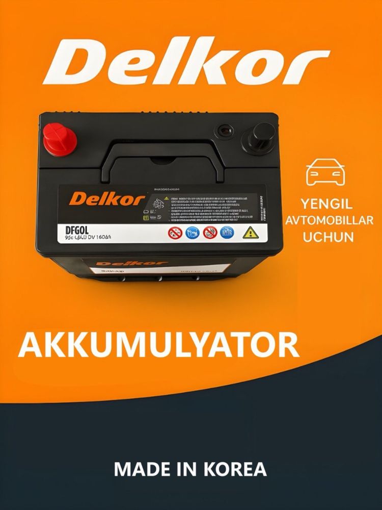 Delkor Akkumulyator 40-50-60 AH