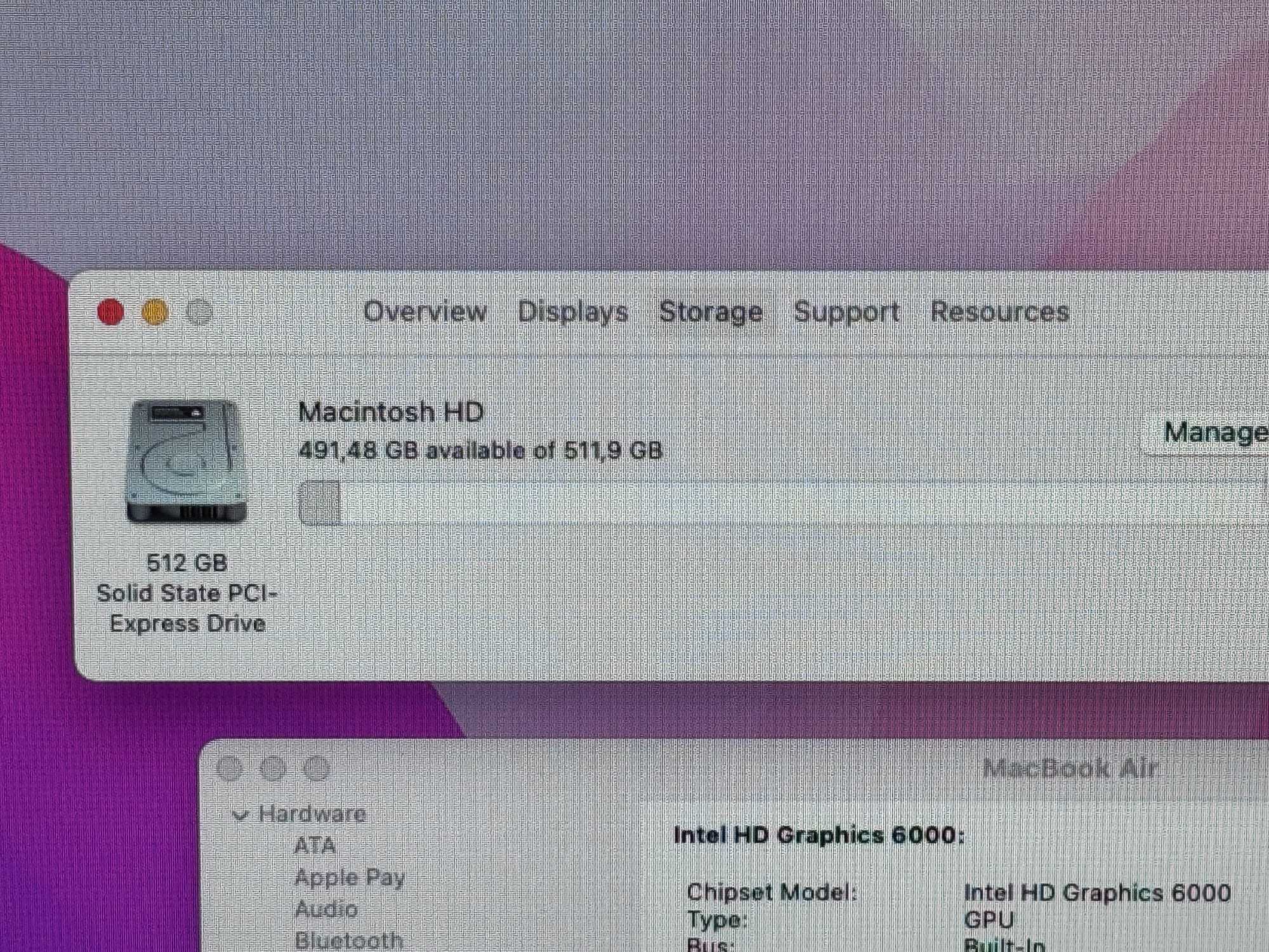 MacBook Air 13 2017`Core i5/512GB SSD/8GB RAM/Бат 100%/БГ Клавиатура