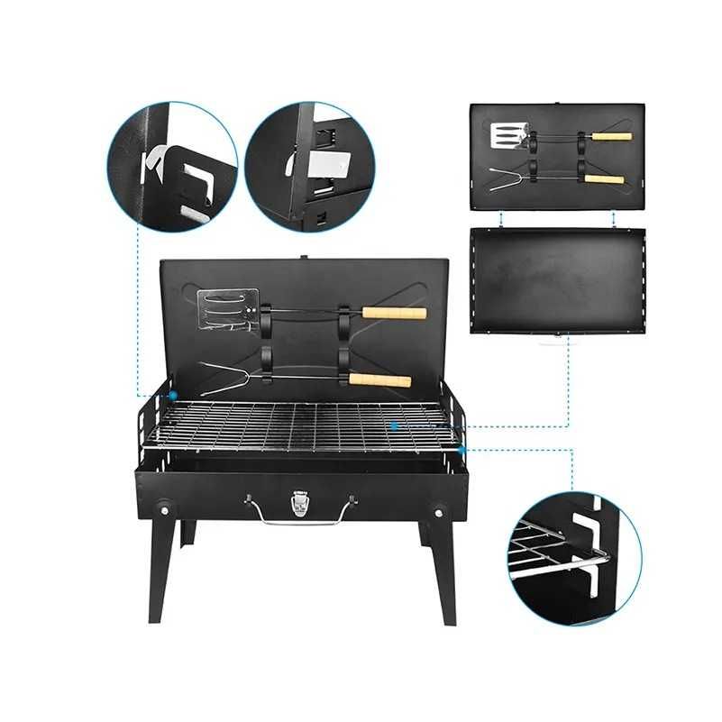 Gratar Portabil, Pliabil, Tip Servieta, Accesorii pentru Gatit Incluse