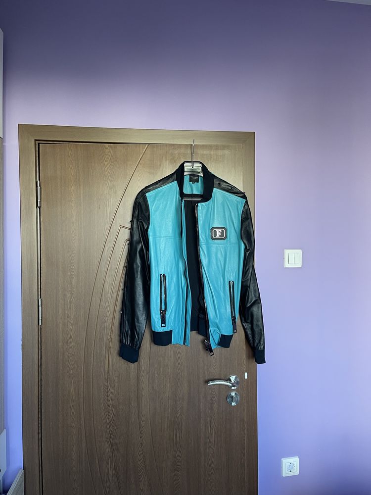 Fred Hardie Luxury Яке от Естествена кожа Varsity Jacket Diesel Nike