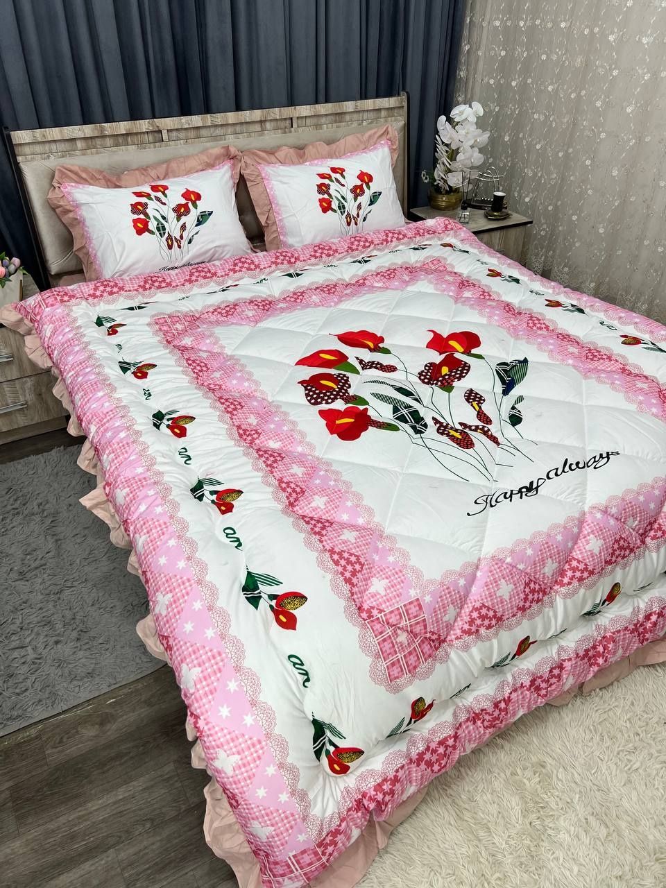 Комплект с одеялом в тг HomeTextileToMiss