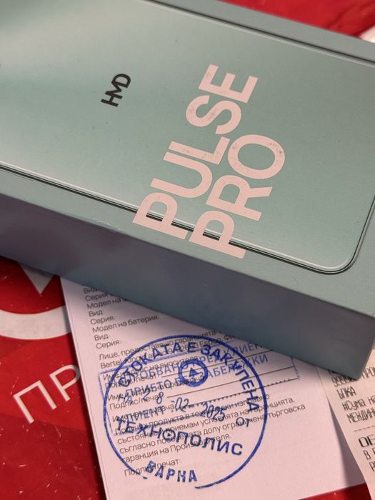 КАТО НОВ 256GB HMD Pulse Pro Technopolis Гаранция 2027г. Purple