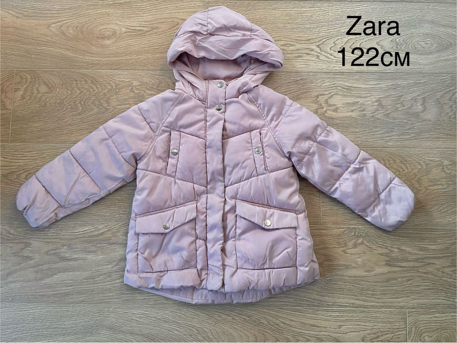 Зимно яке зара, блузи, клинове, рокли 122 и 128 см