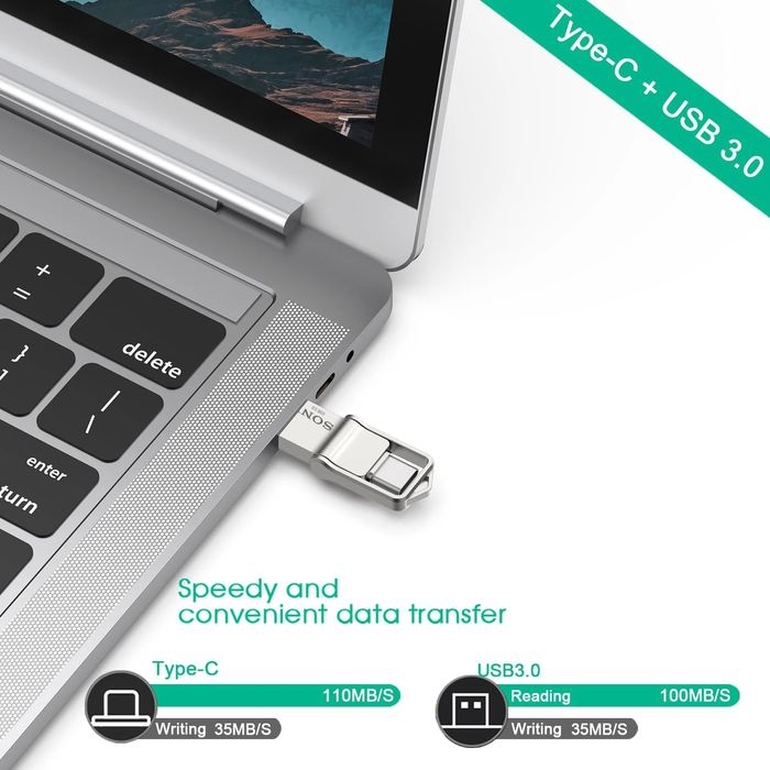 Флашка SONY 2TB с два накрайника