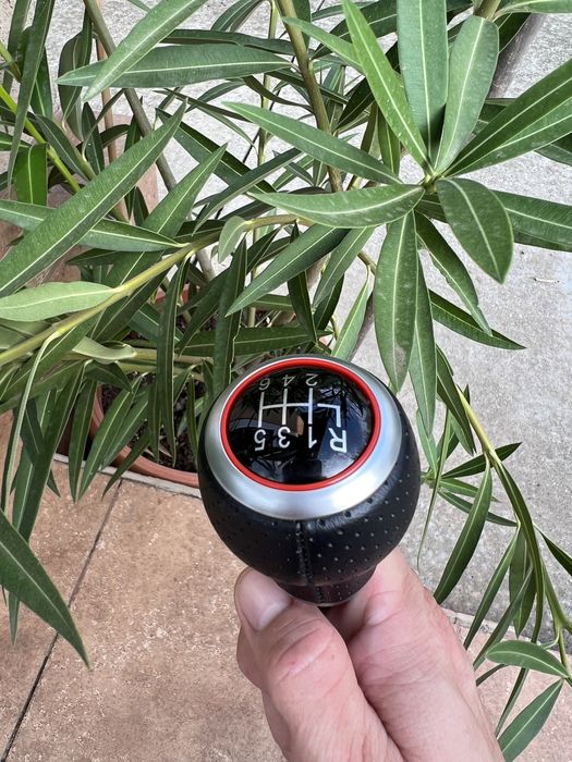 Nuca schimbator piele S-line  pt Audi A3 8P/A4 B8/A5/A6/Q5 /6 viteze