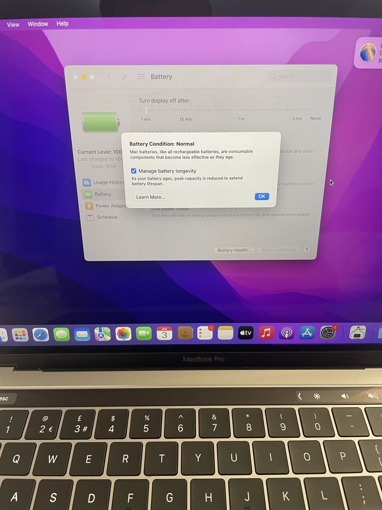 MacBook Pro 2019 13” Space Grey, i7, 16Gb, 500Gb