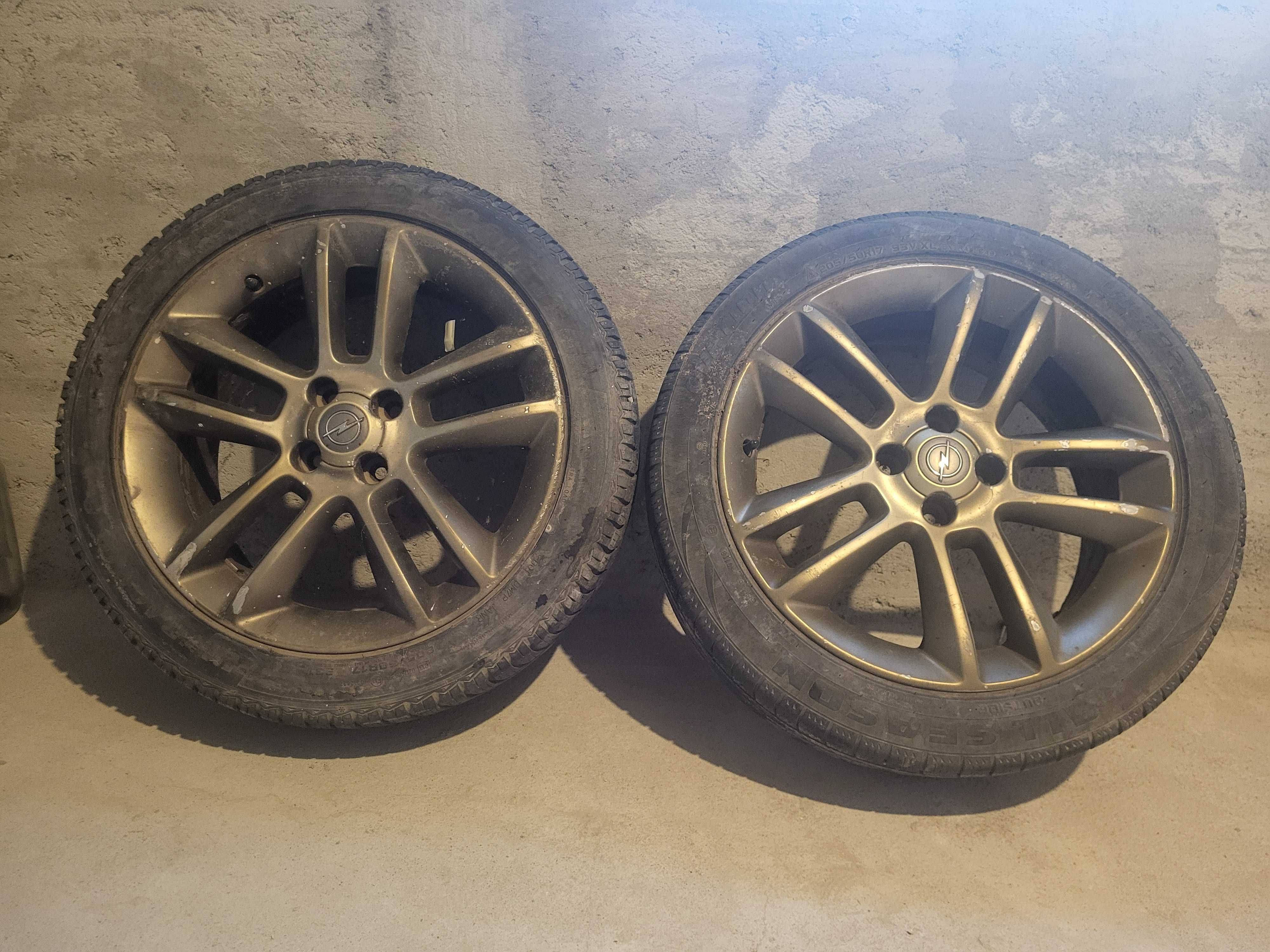 Vand set de 4 jante R17 de opel cu anvelope de iarna !
