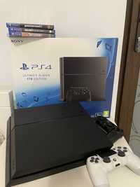 PlayStation 4 1TB memorie | 2 controllere | 3 jocuri