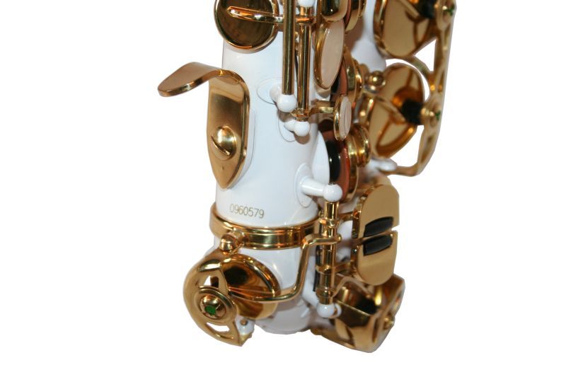 Saxofon Sopran curbat Karl Glaser ALB+AURIU NOU Sopranina Si b