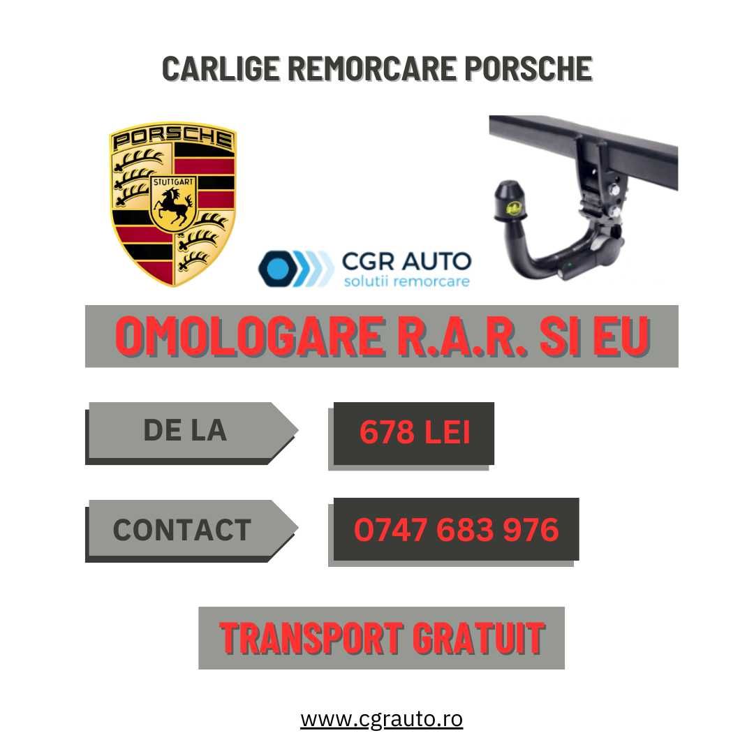 Carlige remorcare Porsche siguranta si calitate premium