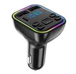 MODULATOR FM - Car Kit Auto Telefon Bluetooth 2 Porturi Usb + 1 Type C