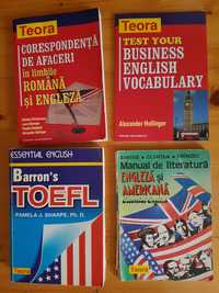 11 Vol. in Engl.,Barron-s Tofel, Dict.  invatare Eng. Coresp. Afaceri