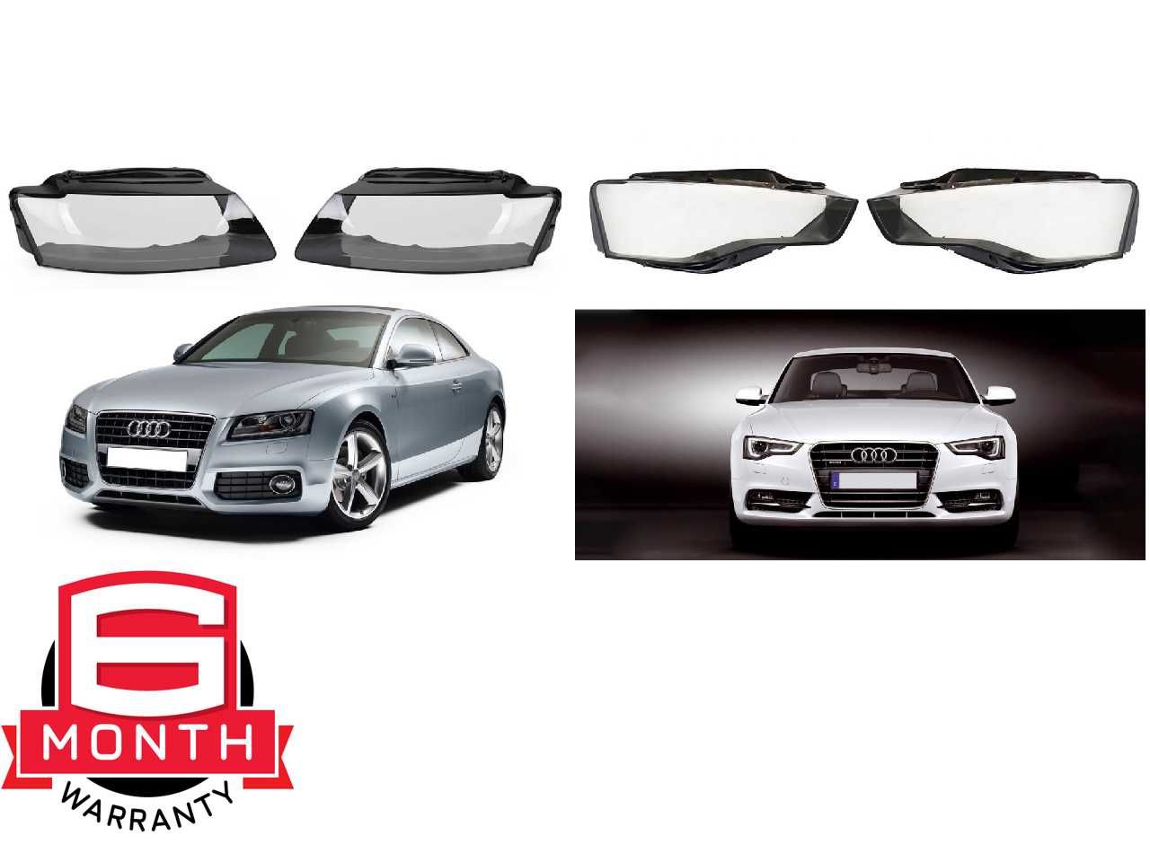 Sticla far Audi A5 8T, A5 8T/8F Facelift LCI Capac Geamuri