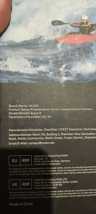 Cameră de acțiune AKASO Brave 8 – Nouă, sigilată!