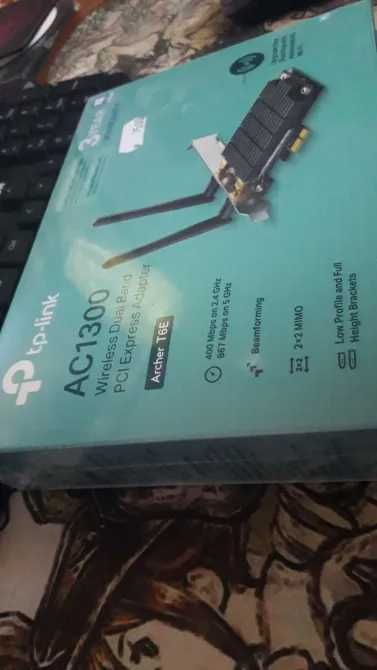 Wi-Fi Adapter за Настолен Компютър  tp-link AC1300 Archer T6E