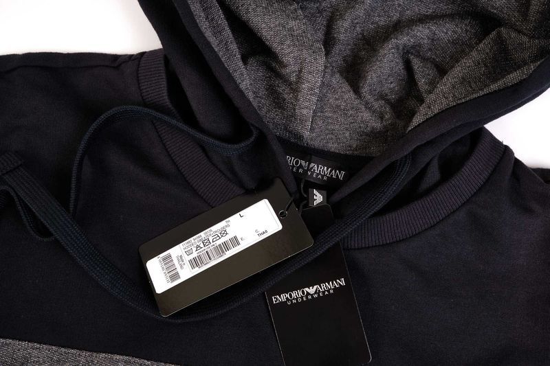 ПРОМО ARMANI -S - мъжки син тънък спортен екип-комплект