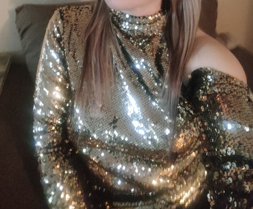 Блузка вечерняя с паетками