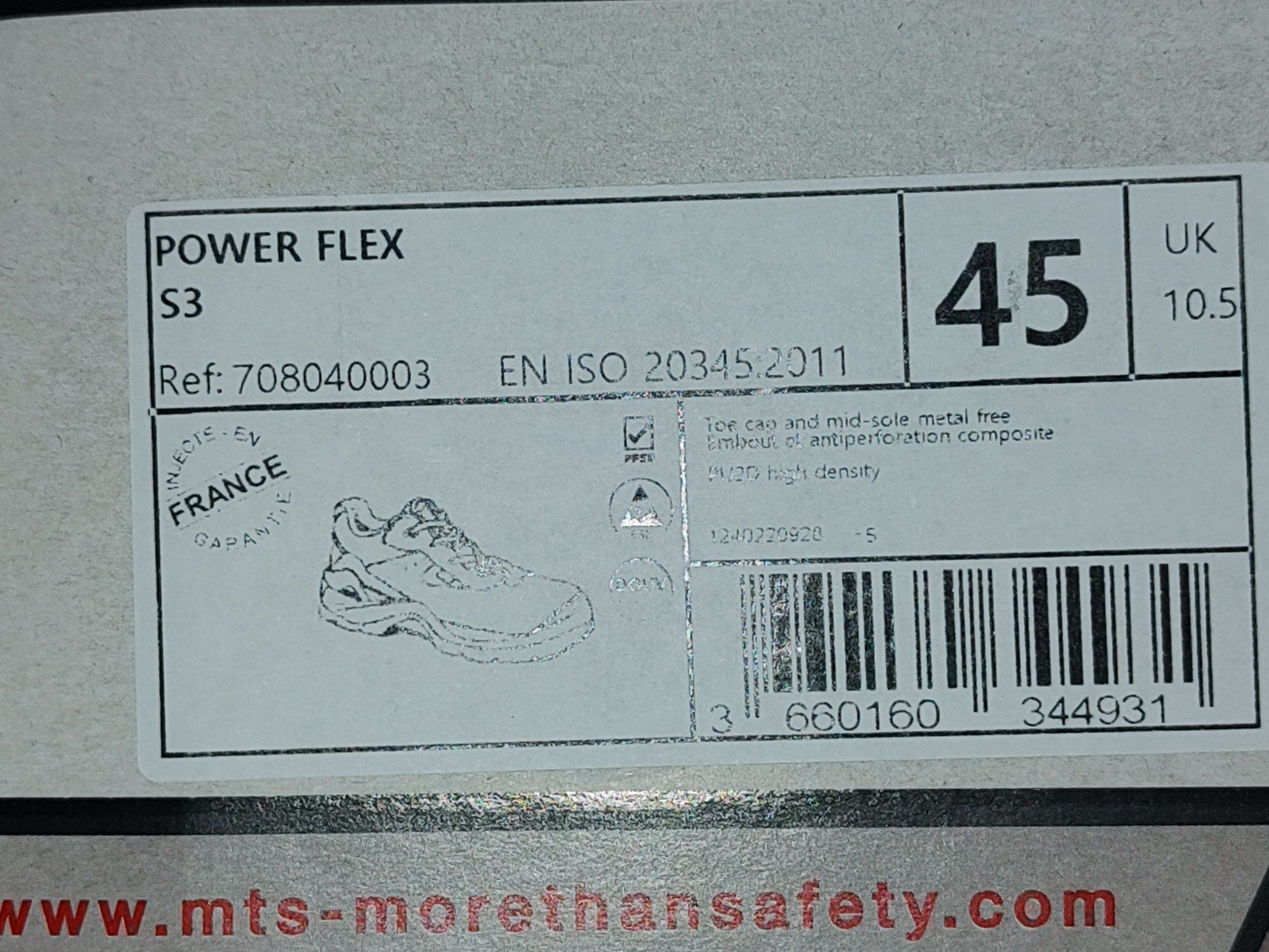 Работни обувки MTS Power Flex S3