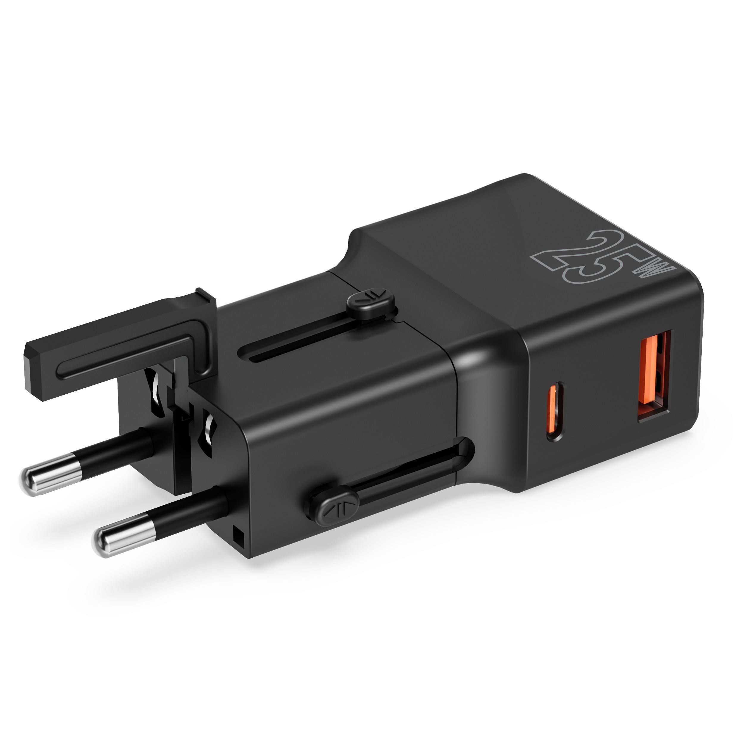 Зарядно устройство Mobile Origin Travel adapter, EU/US/UK/AU, 25W