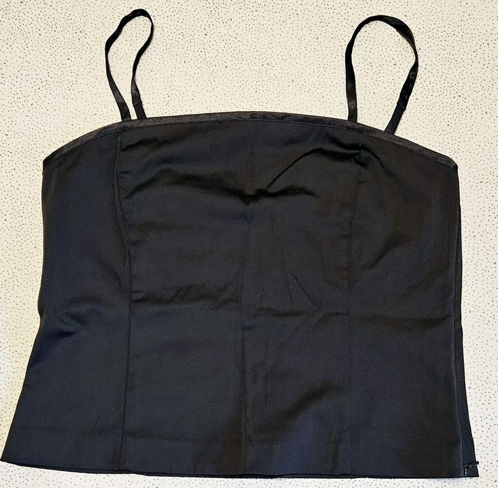 Corset negru din satin H&M