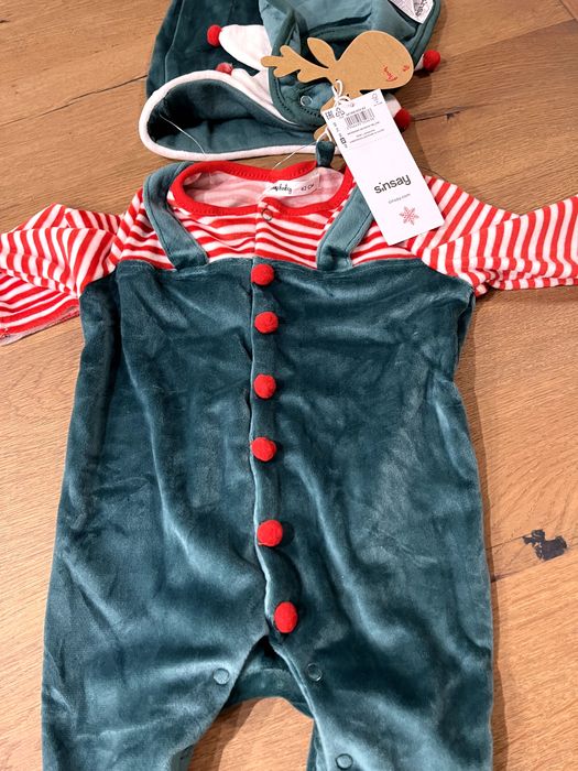 Коледно бебешко костюмче 62 размер