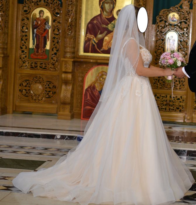 Vand rochie mireasa mărime S/M - PREȚ REDUS