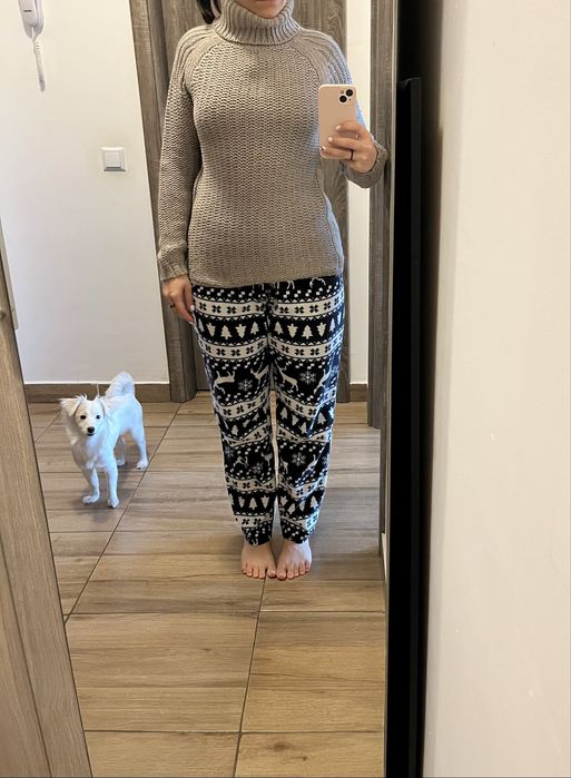 Pulover gri Pull & Bear