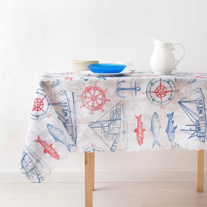 Скатерть "Путешествие".
Размер 140см × 180 см.