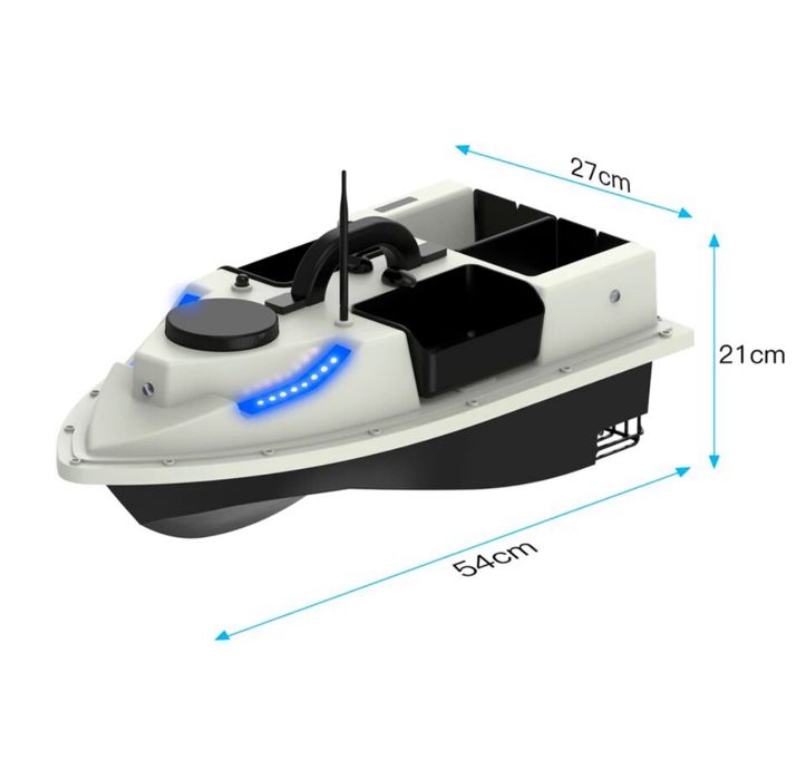 Лодка за захранка D-19 с батерия 12000 mAh ! Пълен комплект !