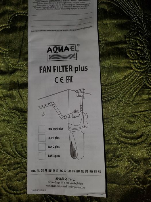 Vând filtru intern Fan Mini Plus pentru acvarii