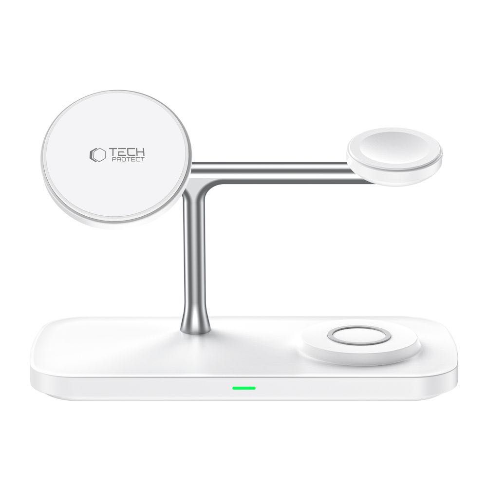 Магнитно Безжично Зарядно 3 в 1 TECH-PROTECT QI15W-A45