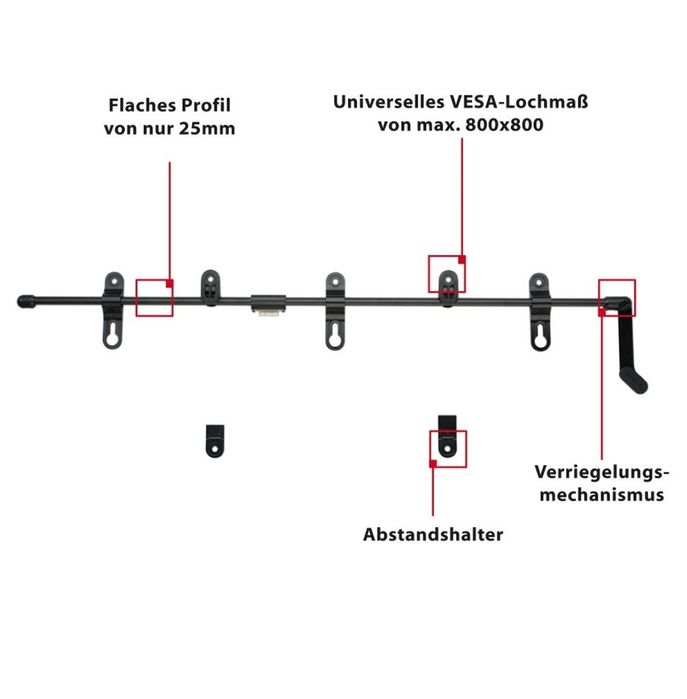 Suport TV Ultra-Slim WallWizard, 42"-65", nou, sigilat – 10 buc