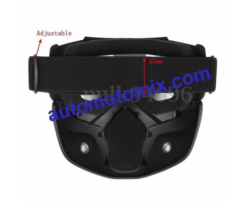 Очила и маска за мотор- ПРОЗРАЧНА 2062