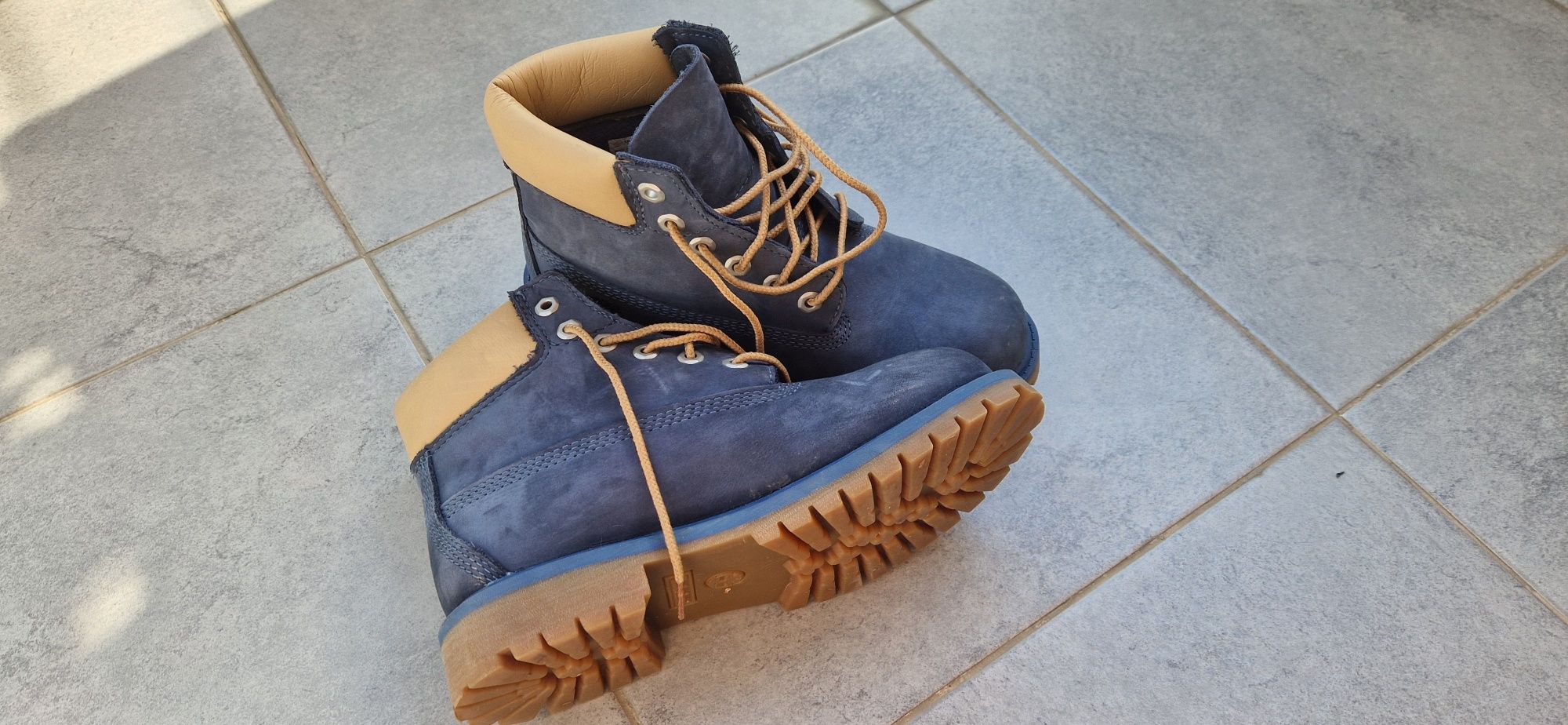 Ghete Timberland piele intoarsa - pentru copii - marime 34
