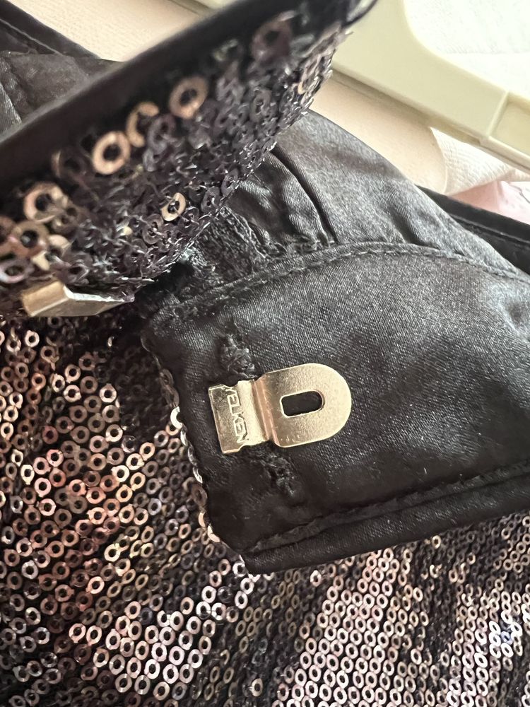 Дамски къси ленени панталони с Zara, с пайети H&M