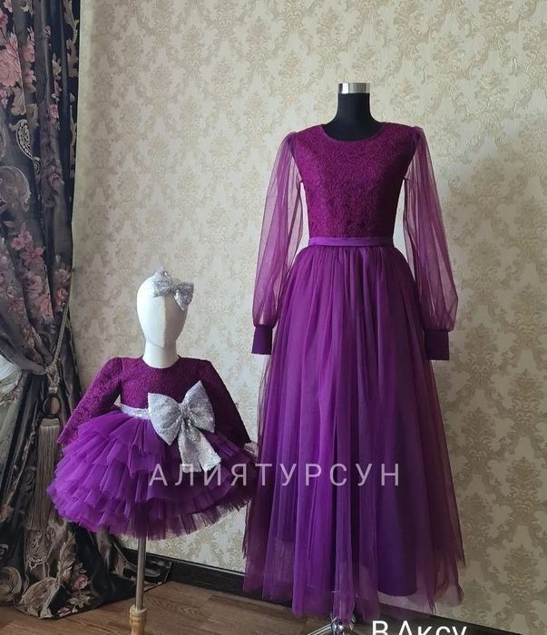 Продам (прокат) нарядные платья "мама-дочка"