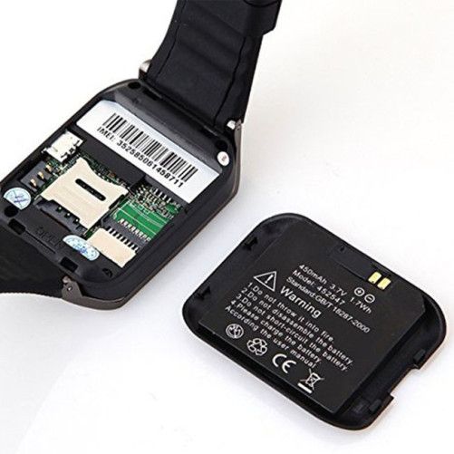 Ceas Smartwatch iUni DZ09 Plus, BT, Camera 1.3MP, Argintiu