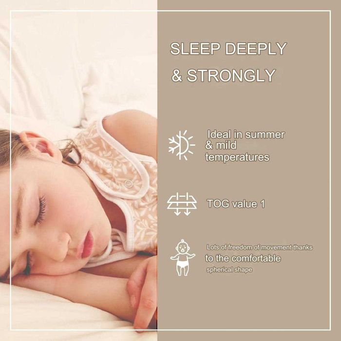 Sac de dormit cocoon bebe bebelusi, 50-56bumbac organic 1 tog. PREMIUM